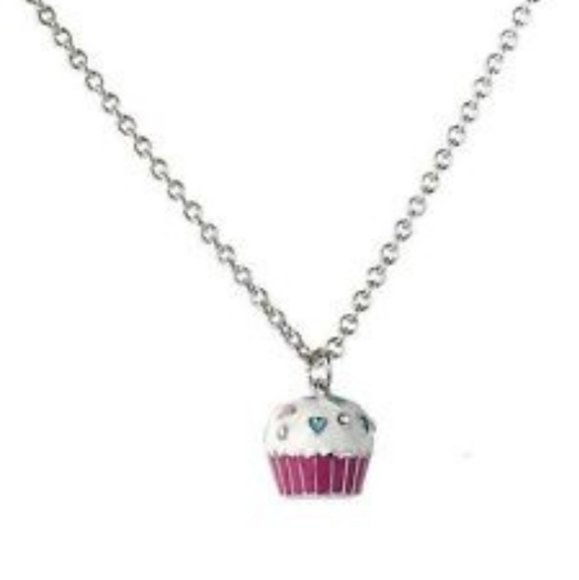 Park Lane Jewelry-  " CupCake Necklace " & Swarovski Crystal Sprinkles - Picture 1 of 5